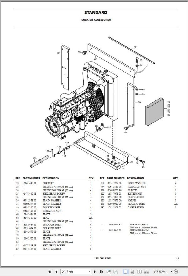 Atlas Copco Portable Compressors QAS 250 Vd Spare Parts List 2006 1