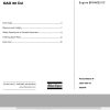 Atlas Copco Portable Compressors QAX 60 Dd Engine BF04M2011C Spare Parts List 2008