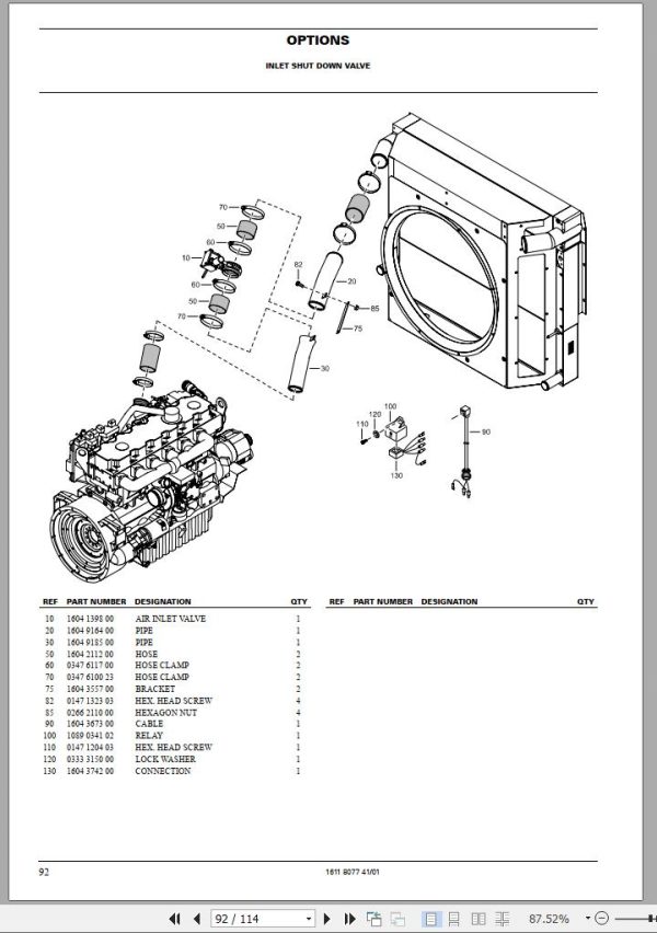 Atlas Copco Portable Compressors XAMS 286 Cd Spare Parts List 2006 1