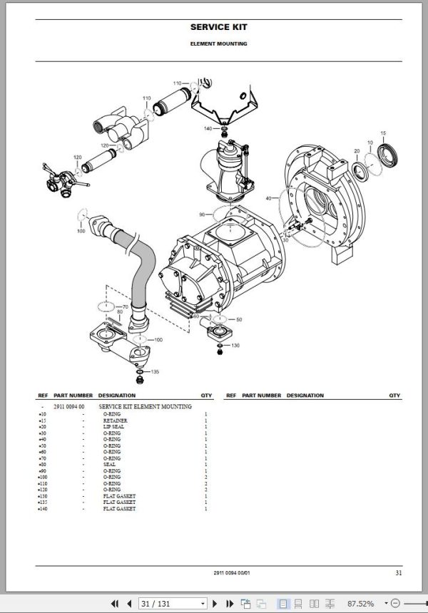 Atlas Copco Portable Compressors XAVS 136 Dd Spare Parts List 2006 1