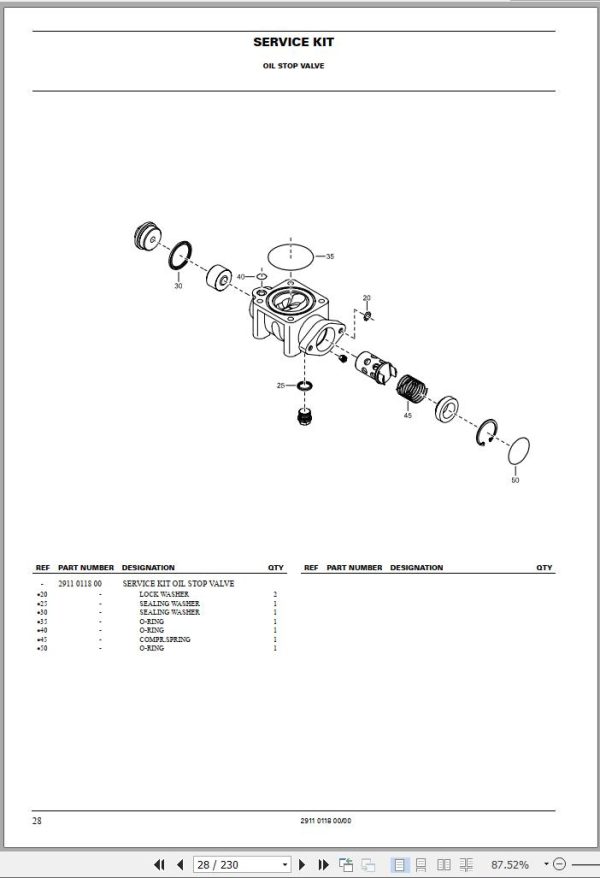 Atlas Copco Portable Compressors XAVS 296 Cd Spare Parts List 2006 1