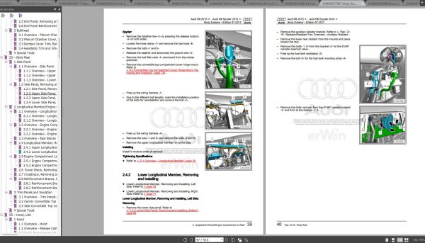 Audi R8 2017 Repair Manual 3