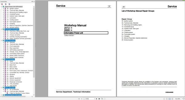 Bentley Continental GTC 2013 Workshop Manual Wiring Diagrams 1