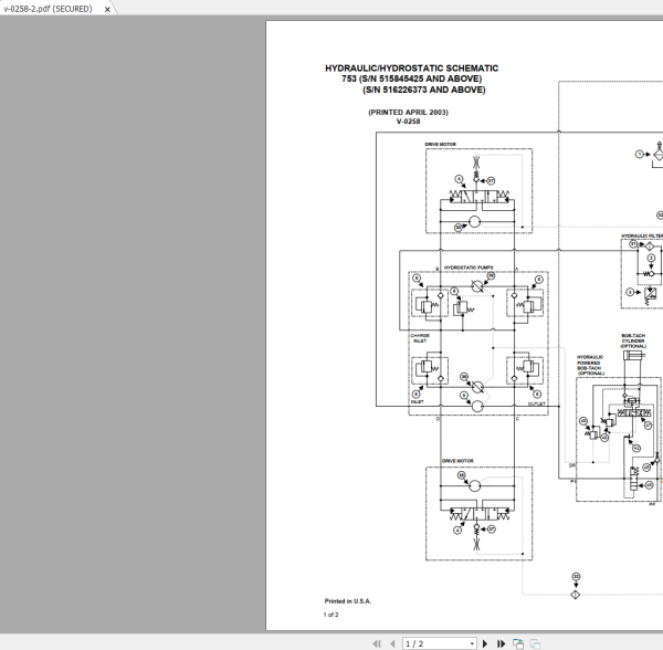 Bobcat Loader 753 Service Manual Schematic Operation Maintenance Manual 4