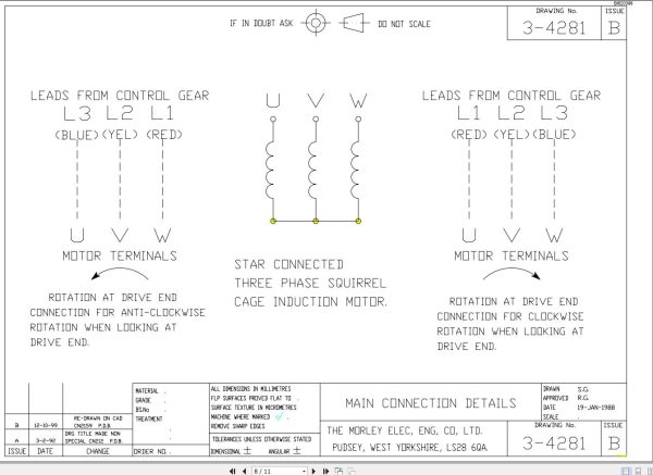 CAT ATB Morley EMW64 500 kW Motor Technical Manual BI620398 1