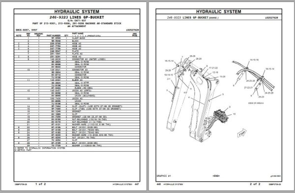 CAT Backhoe Loader 430E Center Pivot Parts Manual SEBP3708 25 2009 1