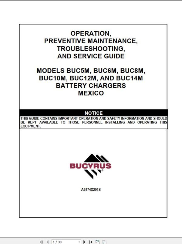 CAT Bucyrus 88 0784 Battery Charger Operation And Maintenance Manual BI631495 EN ES