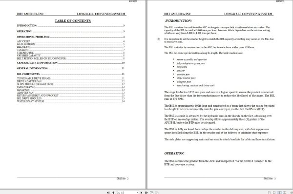 CAT Bucyrus BSL Technical Manual BI619017 1