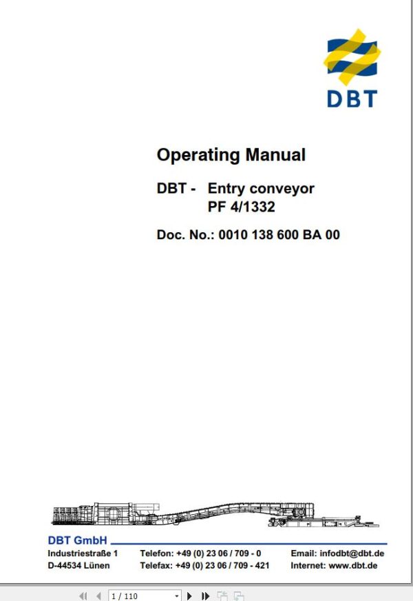 CAT Bucyrus BSLPF4 Operation And Maintenance Manual BI628638