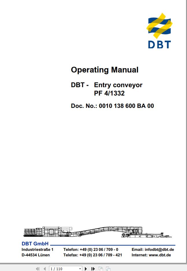CAT Bucyrus BSLPF4 Operation And Maintenance Manual BI628638