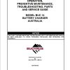 CAT Bucyrus Battery Charger BUC14 Operation And Maintenance Manuals BI619296