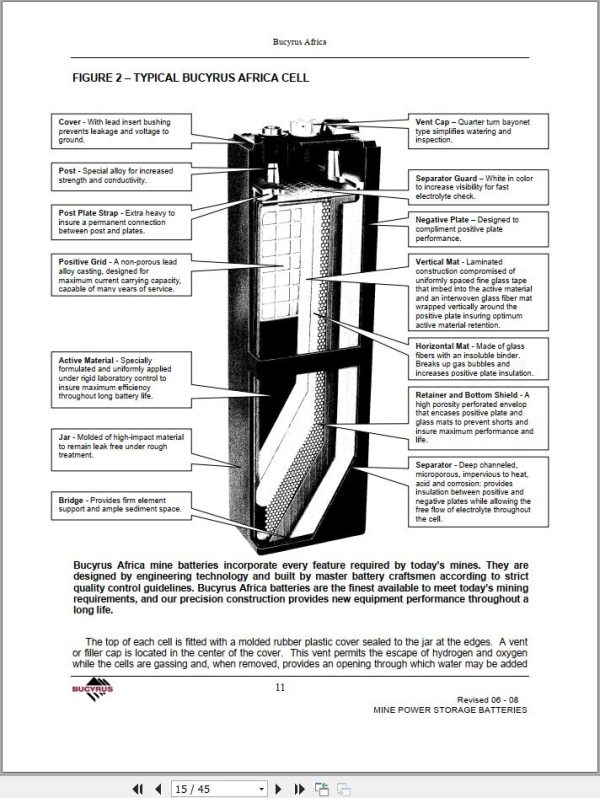 CAT Bucyrus Battery Charger Operation And Maintenance Manual BI631359 1