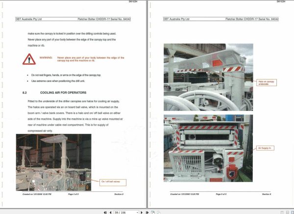 CAT Bucyrus CHDDR 17 Operator Manual BI619294 1