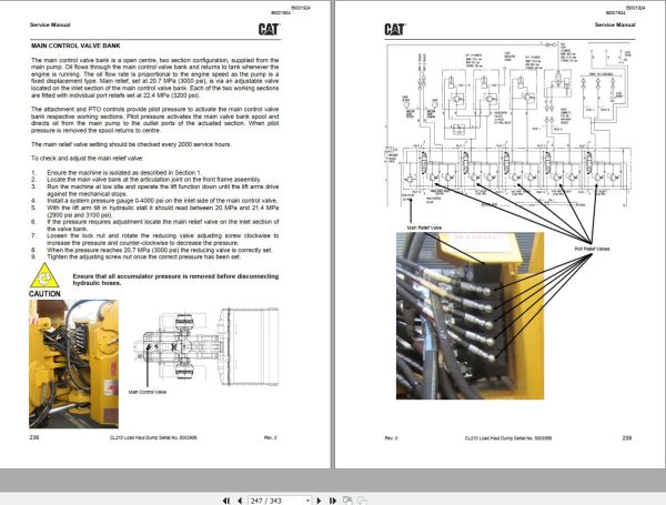 CAT Bucyrus CL210 Service Manual BI001924 1