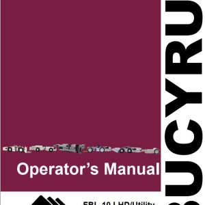 CAT Bucyrus FBL 10 Utility Operators Manual BI014623