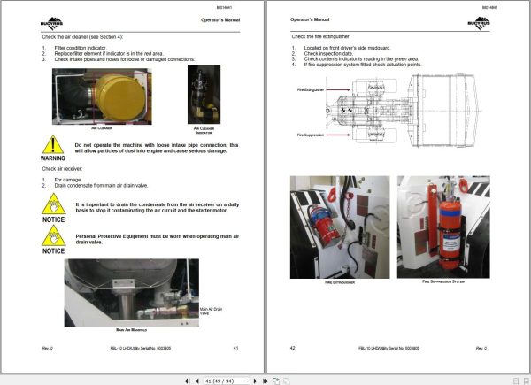 CAT Bucyrus FBL 10 Utility Operators Manual BI014641 1