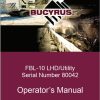 CAT Bucyrus FBL 10 Utility Operators Manual BI014676