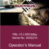CAT Bucyrus FBL 15 Utility Operators Manual BI014606