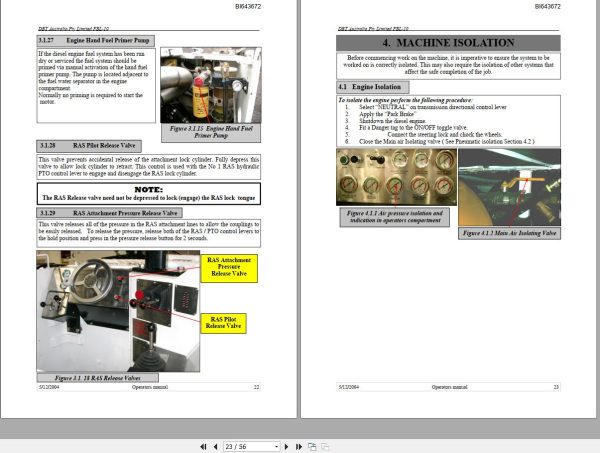 CAT Bucyrus FBL10 Utility Vehicle Operators Manual BI643672 1