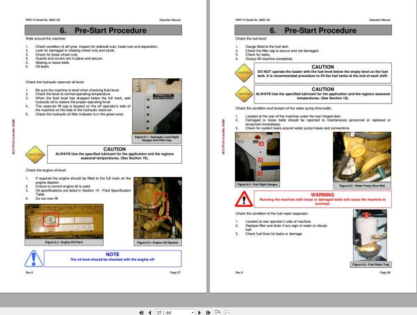CAT Bucyrus FBR15 Operation Manual BI181029 1