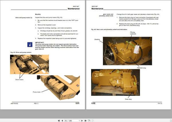 CAT Bucyrus FH110 Operation And Maintenance Manual BI001487 1