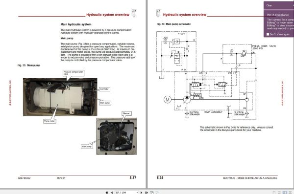 CAT Bucyrus FH120 816 1147 Operation And Maintenance Manual BI631288 1