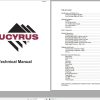 CAT Bucyrus HW300 SHM SHM01 thru SHM50 TI555 Technical Manual BI616173