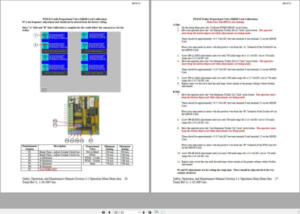 CAT Bucyrus HW300 SHM SHM01 thru SHM50 TI555 Technical Manual BI616174 1