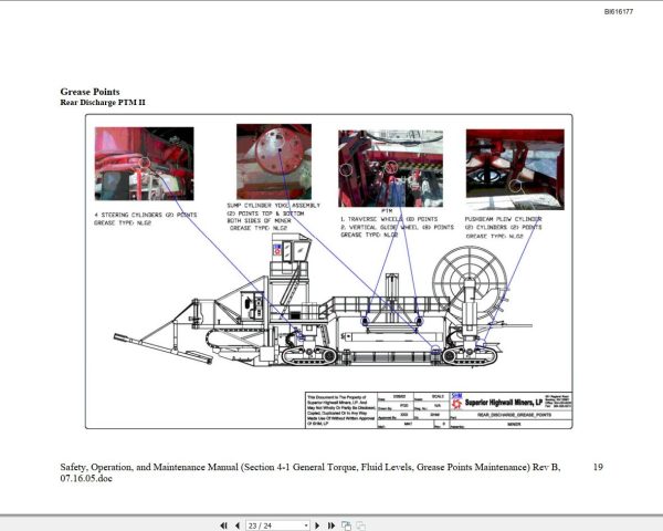 CAT Bucyrus HW300 SHM SHM01 thru SHM50 TI555 Technical Manual BI616177 1