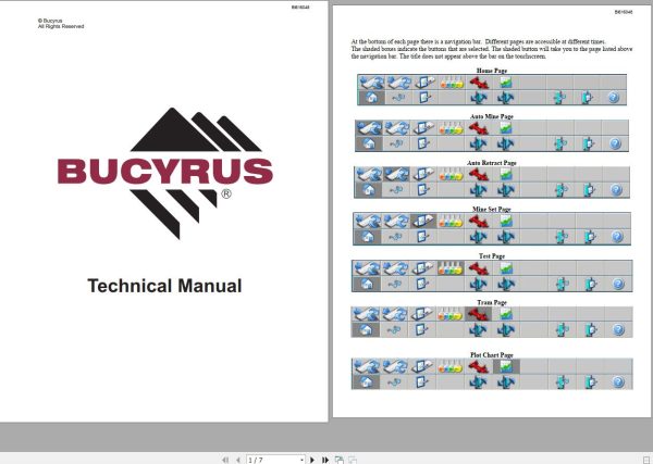CAT Bucyrus HW300 SHM SHM51 Technical Manual BI616048