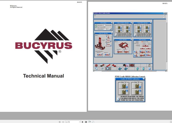 CAT Bucyrus HW300 SHM SHM51 Technical Manual BI616079