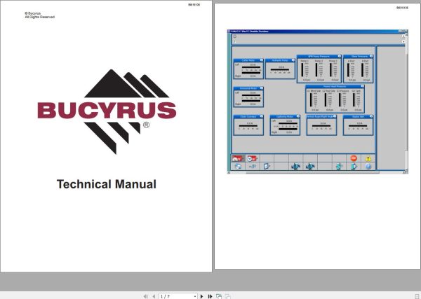 CAT Bucyrus HW300 SHM SHM51 Technical Manual BI616106