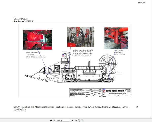 CAT Bucyrus HW300 SHM SHM51 Technical Manual BI616158 1