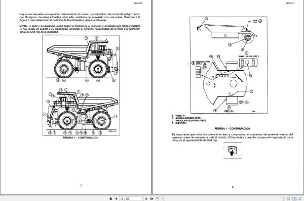 CAT Bucyrus Lectra Haul Operator Manual BI007412 ES 1