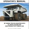 CAT Bucyrus MT Mega Cab Operators Manual BI617276