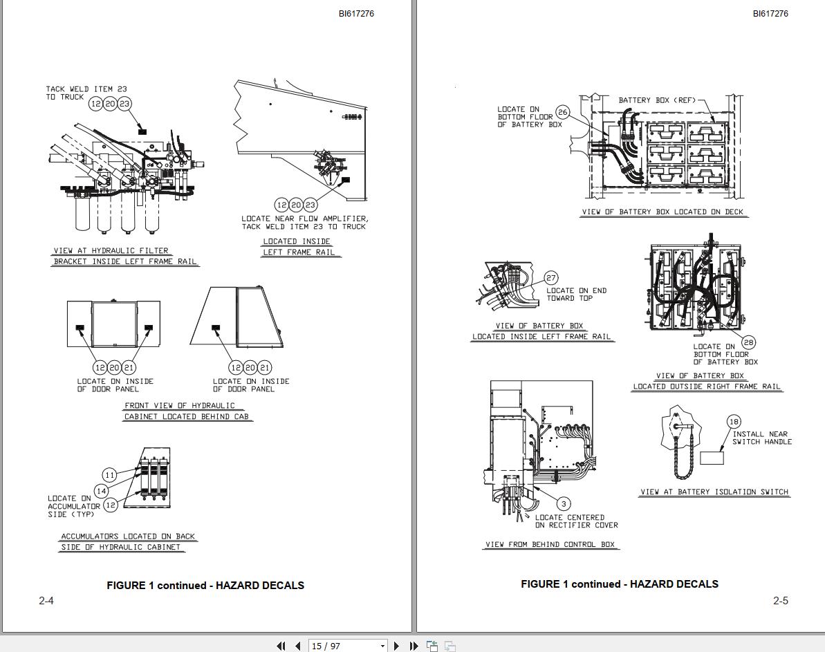 CAT Bucyrus MT Mega Cab Operator's Manual BI617276