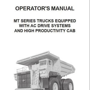 CAT Bucyrus MT Series Operators Manual BI617275