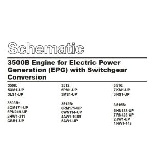 CAT Engine Generator 3500B 3508 3513 3516 3508B 3513B 3516B Electric Scematic 2007