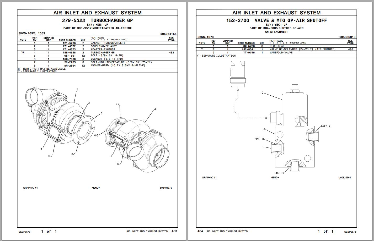 CAT Generator Set 3512B Parts Manual SEBP6578 2013