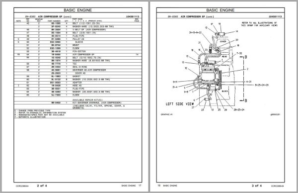 CAT Industrial Engine 3512 Parts Manual CCRC2966064 2019 1