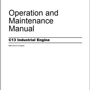 CAT Industrial Engine C13 Operation and Maintenance Manual SEBU8597 03 2012