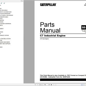 CAT Industrial Engine C7 Parts Manual SEBP4436 30 2007 EN ES PT