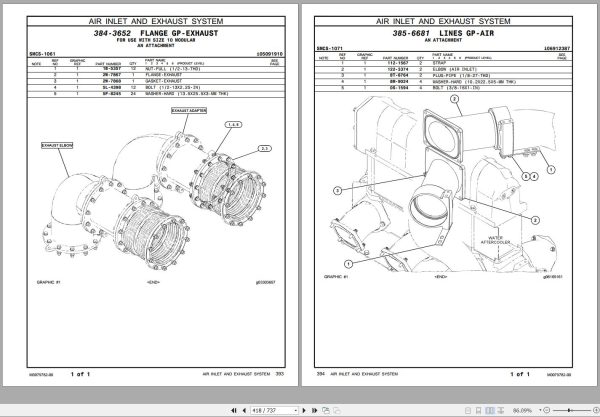 CAT Marine Engine 3512B Parts Manual M0079782 00 2017 1