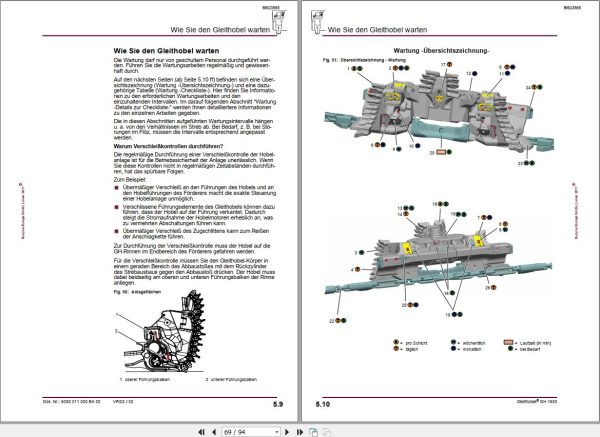 CAT Plow GH 1600 PF 4 1032 Gleithobel Operating Manual BI623565 DE 1