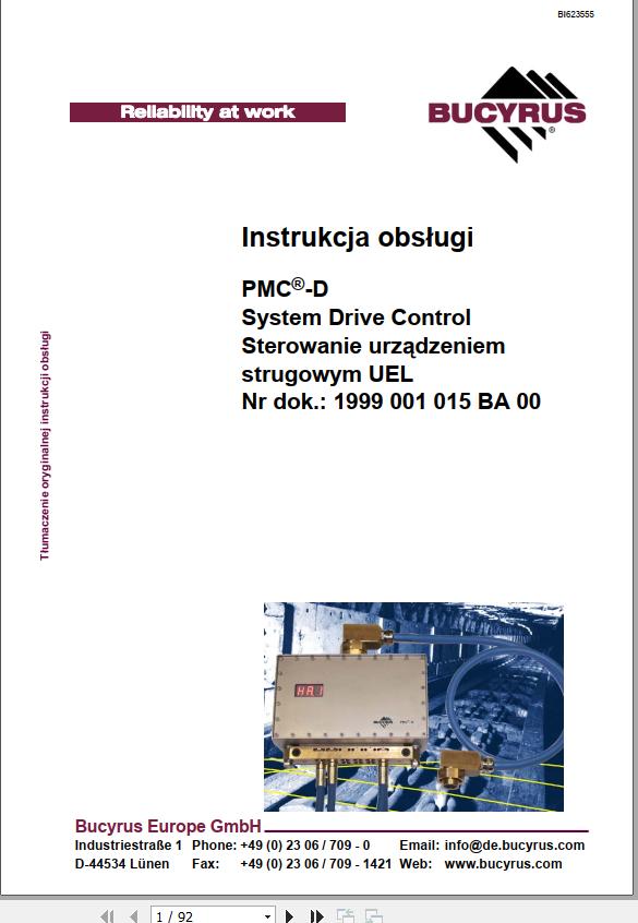 CAT Plow GH 1600 PF 4 1032 PMC D UEL Operation And Maintenance Manual BI623555 PL