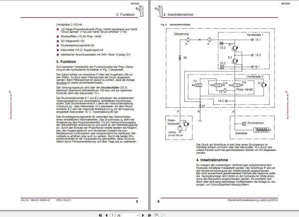 CAT Plow GH 1600 PF 4 1032 Proportional Hydraulic Control Execution PMC D Operation Manual BI623556 DE 1