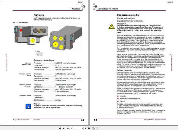 CAT Plow GH 1600 PF 4 1032 Water Valve Unit 2 Function Operation Manual BI623578 PL 1