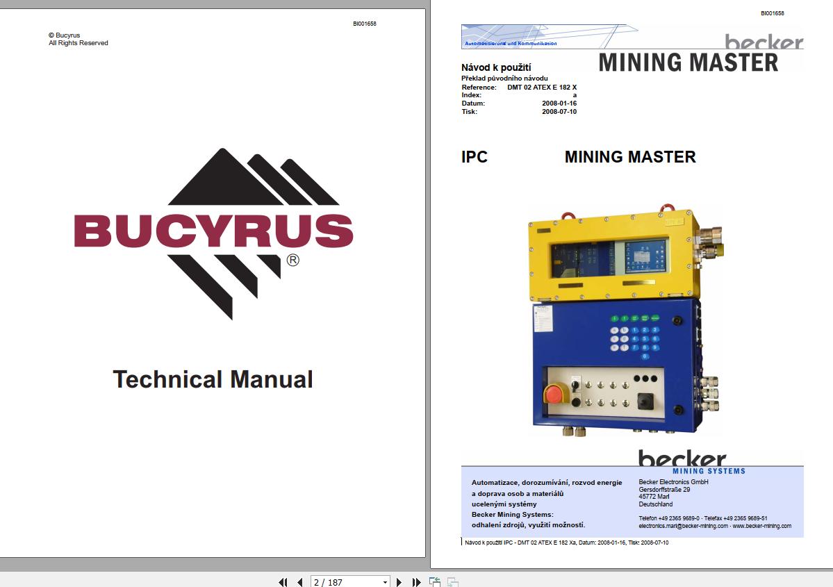 CAT Plow GH 800 PF4 PF4 Drives Operation And Maintenance Manual BI001658 DE CZ