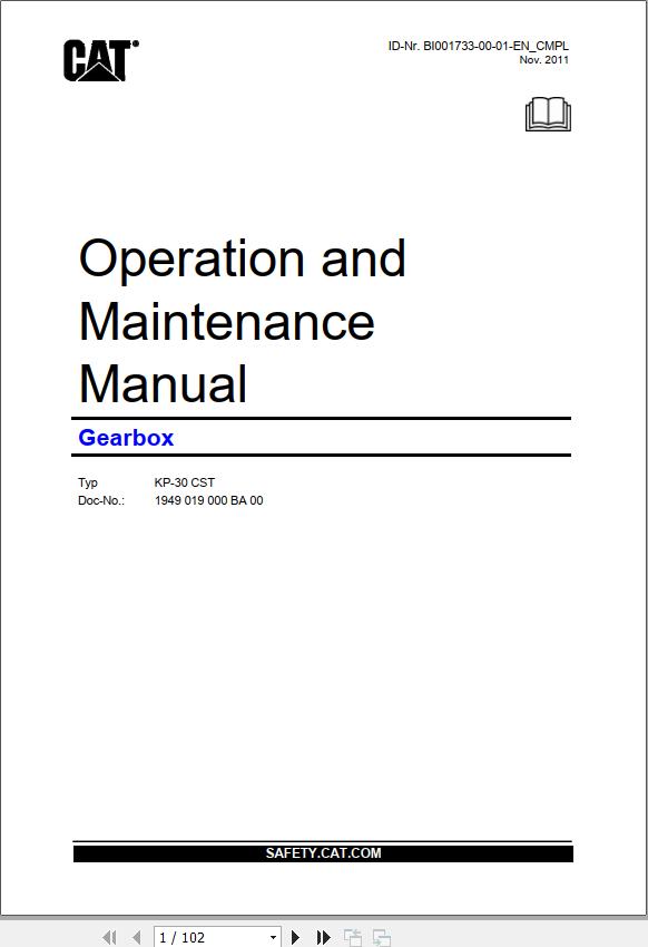 CAT Plow Plow System Component Operation And Maintenance Manual BI001733