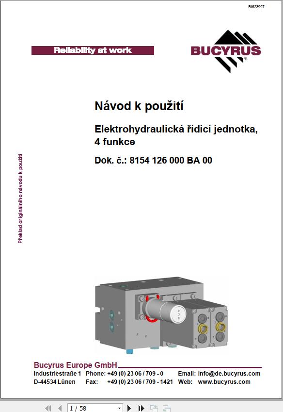 CAT Plow RHH 800 PF 3 822 Electrohydraulic Control 4 Function Unit Operation And Maintenance Manual BI623997 CZ